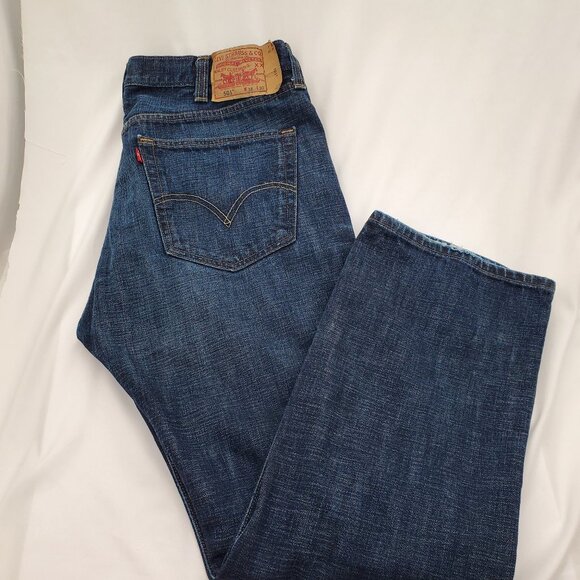 Vintage 501 buttonfly Levi's Classic deep Indigo blue 38x30 - Picture 1 of 6
